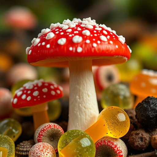 Amanita Magic Mushroom Gummies Close-Up