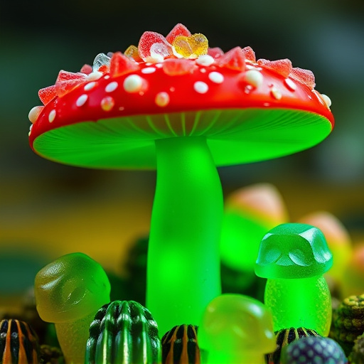 Amanita Magic Mushroom Gummies Close-Up