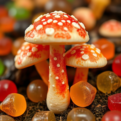 Amanita Magic Mushroom Gummies Close-Up