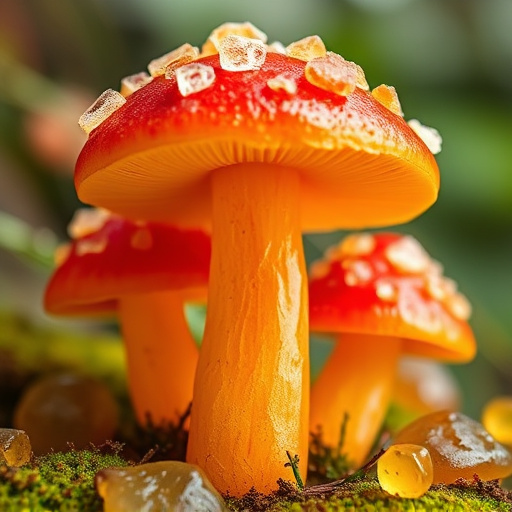 Amanita Magic Mushroom Gummies Close-Up