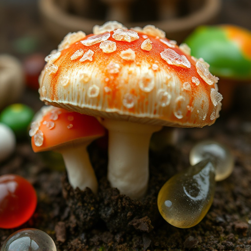 Amanita Magic Mushroom Gummies Close-Up