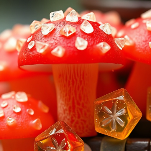 Amanita Magic Mushroom Gummies Close-Up