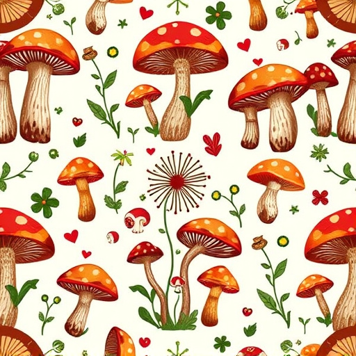 Artistic Magic Mushroom Chocolates Patterns