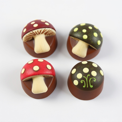 Artistic Magic Mushroom Chocolates Patterns