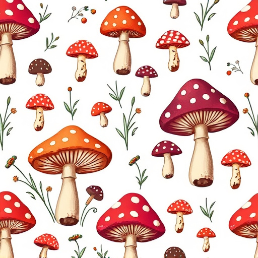 Artistic Magic Mushroom Chocolates Patterns