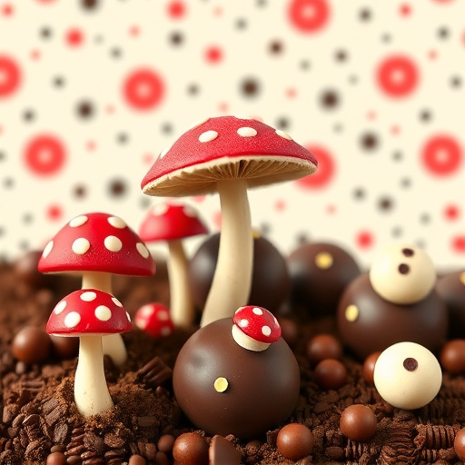 Artistic Magic Mushroom Chocolates Patterns