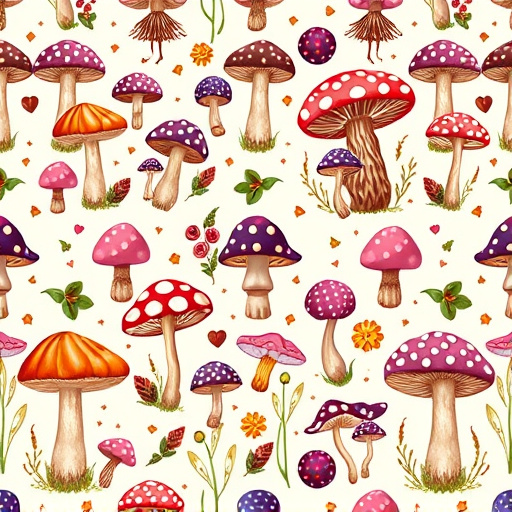 Artistic Magic Mushroom Chocolates Patterns