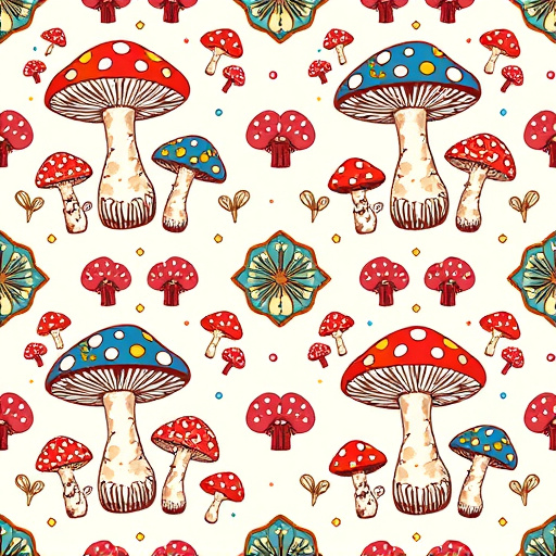 Artistic Magic Mushroom Chocolates Patterns