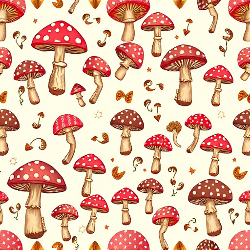 Artistic Magic Mushroom Chocolates Patterns