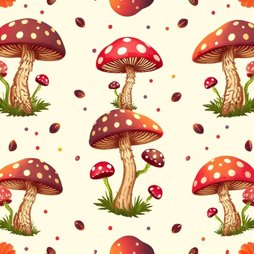 Artistic Magic Mushroom Chocolates Patterns