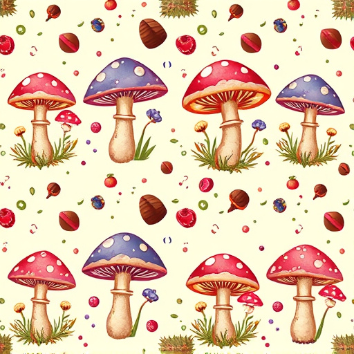 Artistic Magic Mushroom Chocolates Patterns