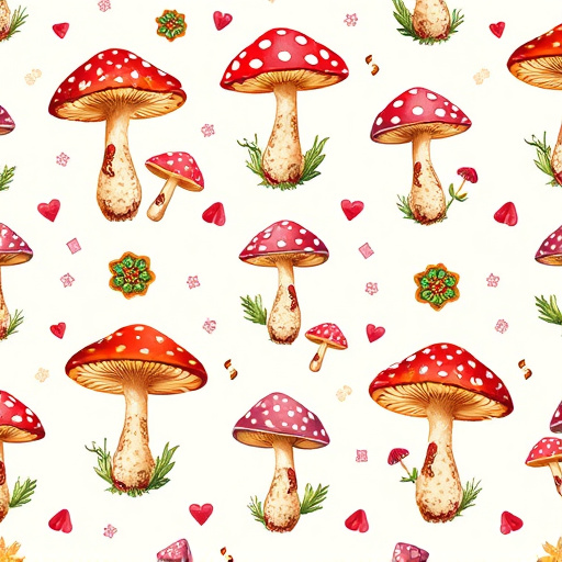 Artistic Magic Mushroom Chocolates Patterns