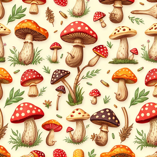 Artistic Magic Mushroom Chocolates Patterns