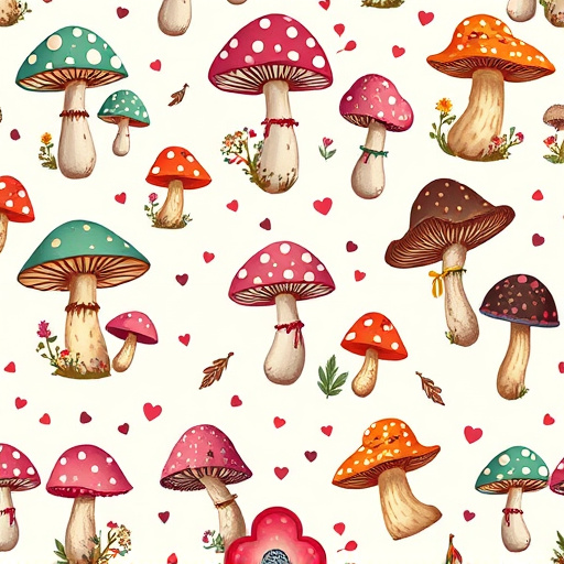 Artistic Magic Mushroom Chocolates Patterns