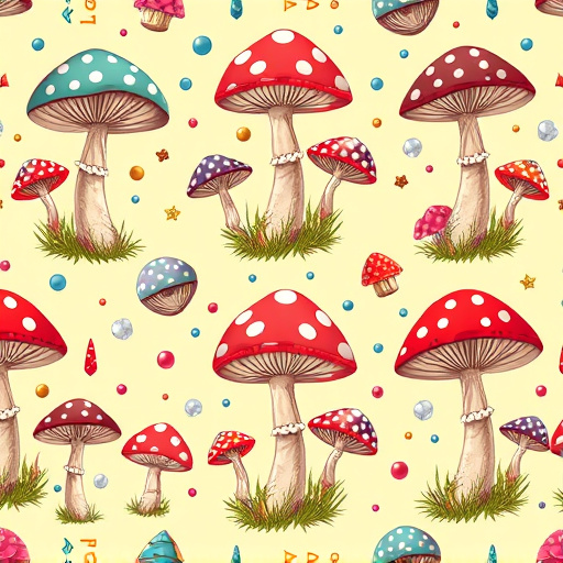 Artistic Magic Mushroom Chocolates Patterns