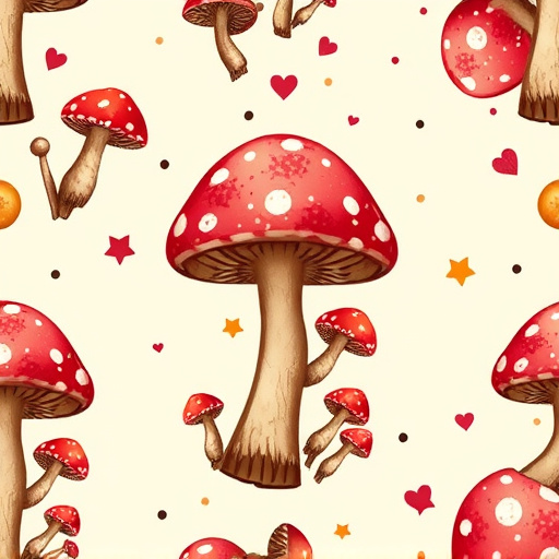 Artistic Magic Mushroom Chocolates Patterns