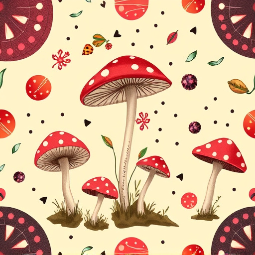 Artistic Magic Mushroom Chocolates Patterns