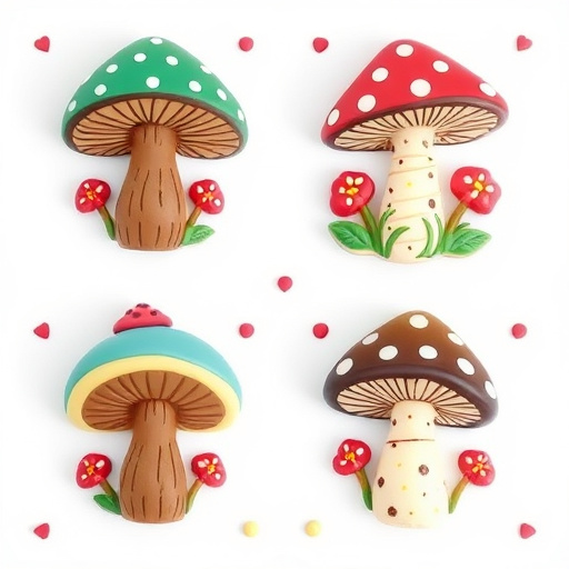 Artistic Magic Mushroom Chocolates Patterns