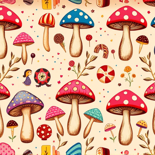 Artistic Magic Mushroom Chocolates Patterns