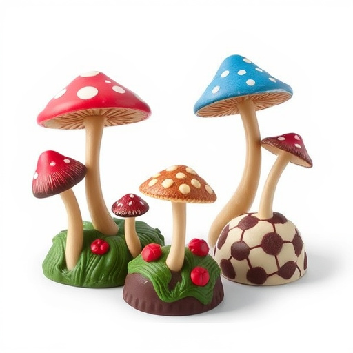 Artistic Magic Mushroom Chocolates Patterns