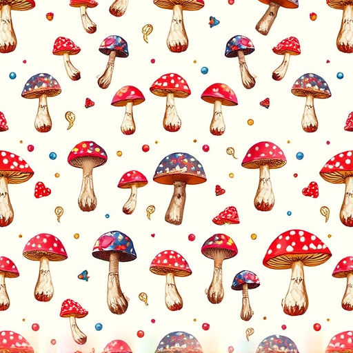 Artistic Magic Mushroom Chocolates Patterns