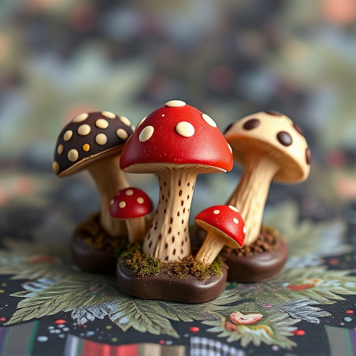 Artistic Magic Mushroom Chocolates Patterns