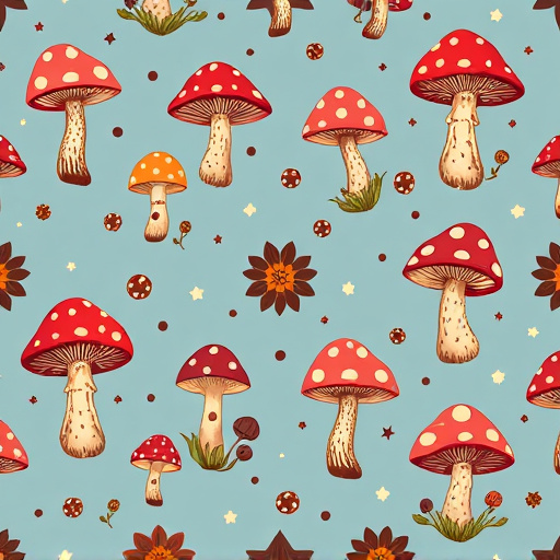 Artistic Magic Mushroom Chocolates Patterns