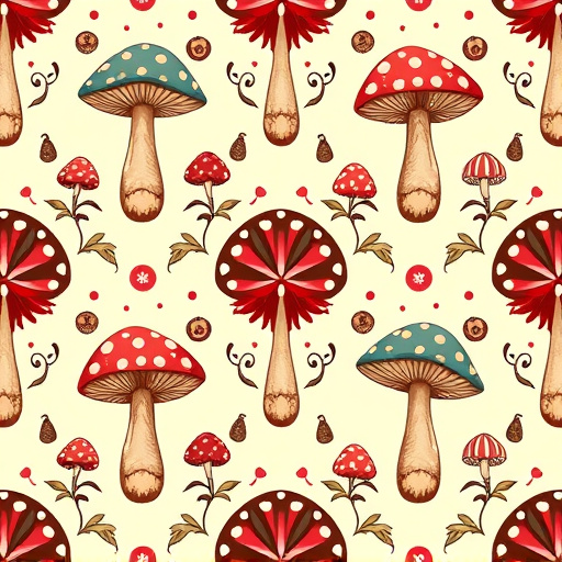 Artistic Magic Mushroom Chocolates Patterns