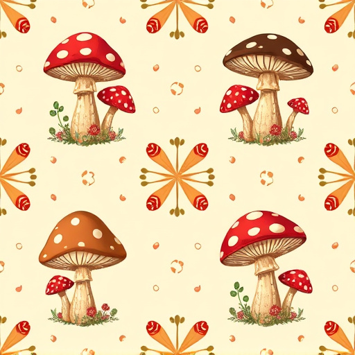 Artistic Magic Mushroom Chocolates Patterns