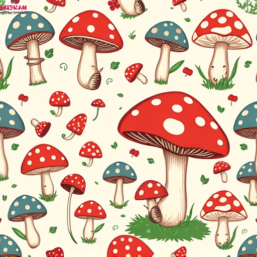 Artistic Magic Mushroom Chocolates Patterns