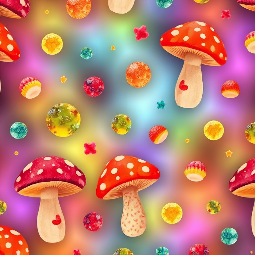 Artistic Magic Mushroom Gummies Patterns