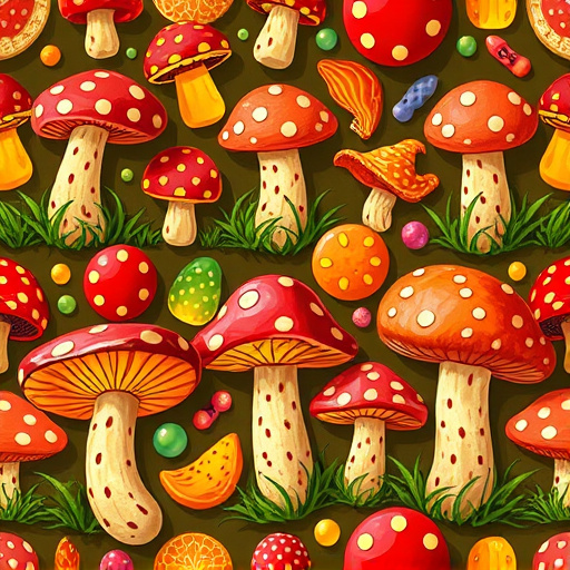 Artistic Magic Mushroom Gummies Patterns