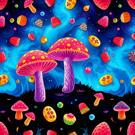 Artistic Magic Mushroom Gummies Patterns