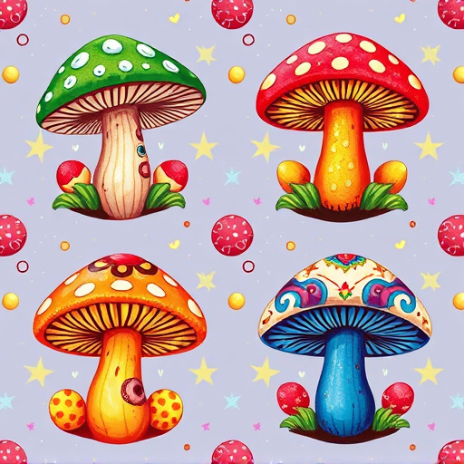 Artistic Magic Mushroom Gummies Patterns