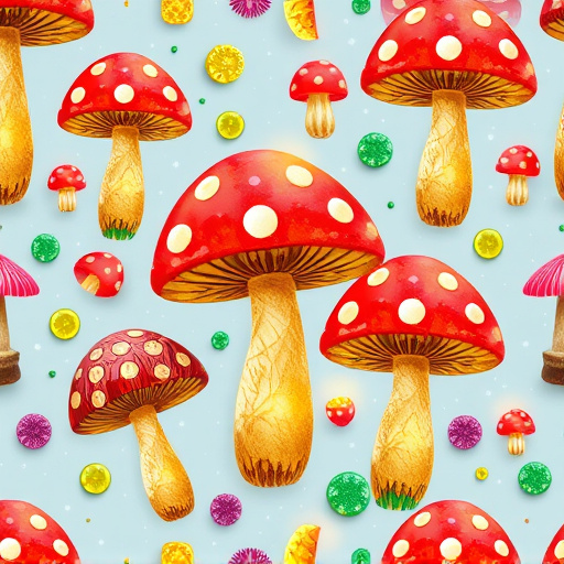 Artistic Magic Mushroom Gummies Patterns
