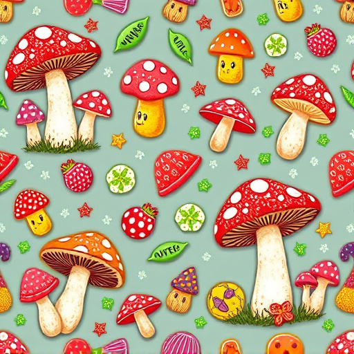 Artistic Magic Mushroom Gummies Patterns
