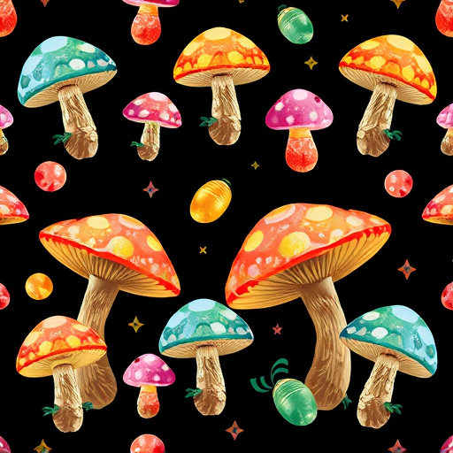 Artistic Magic Mushroom Gummies Patterns