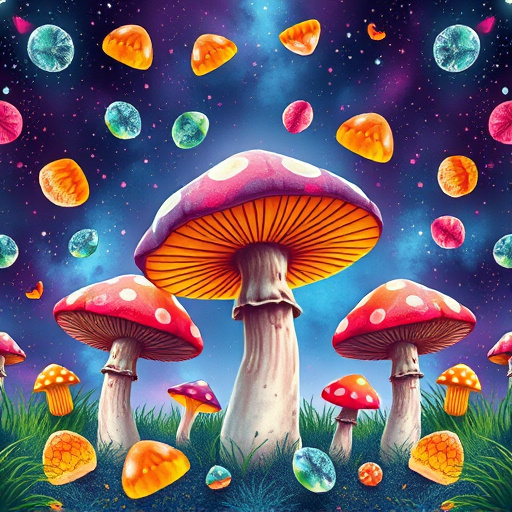 Artistic Magic Mushroom Gummies Patterns