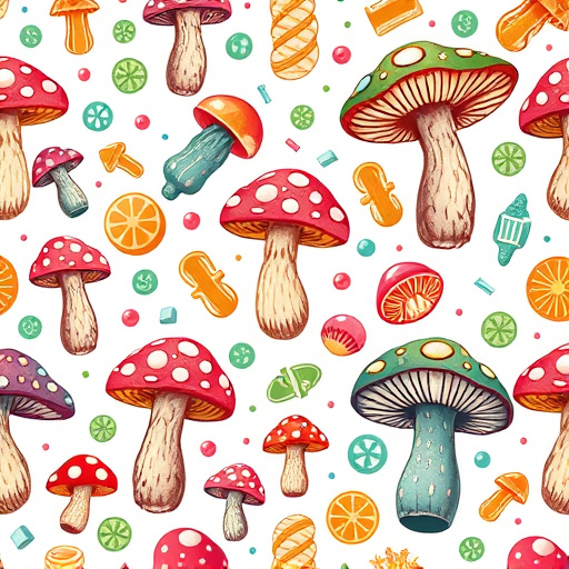 Artistic Magic Mushroom Gummies Patterns