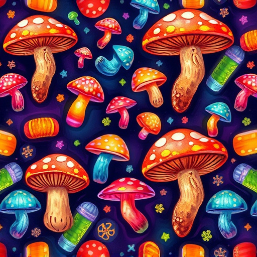 Artistic Magic Mushroom Gummies Patterns
