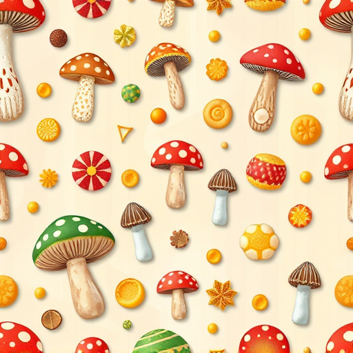 Artistic Magic Mushroom Gummies Patterns