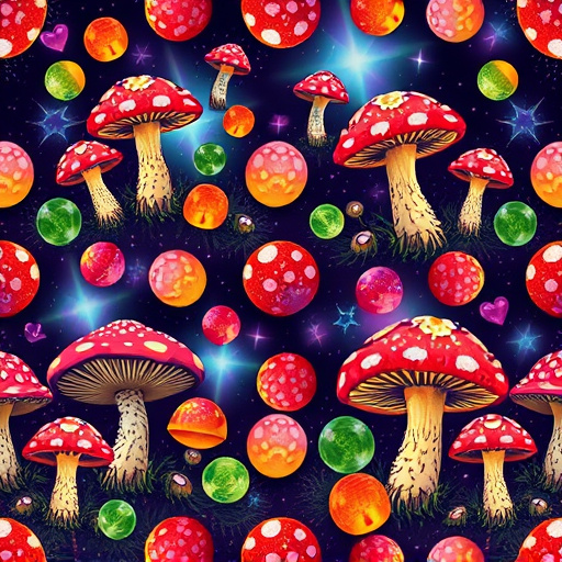 Artistic Magic Mushroom Gummies Patterns