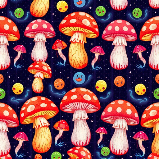 Artistic Magic Mushroom Gummies Patterns