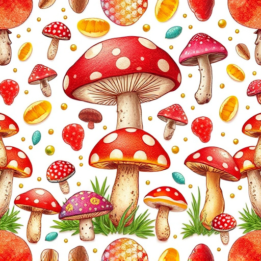 Artistic Magic Mushroom Gummies Patterns