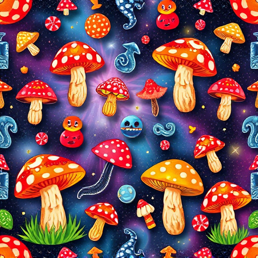 Artistic Magic Mushroom Gummies Patterns