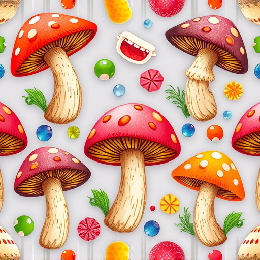 Artistic Magic Mushroom Gummies Patterns