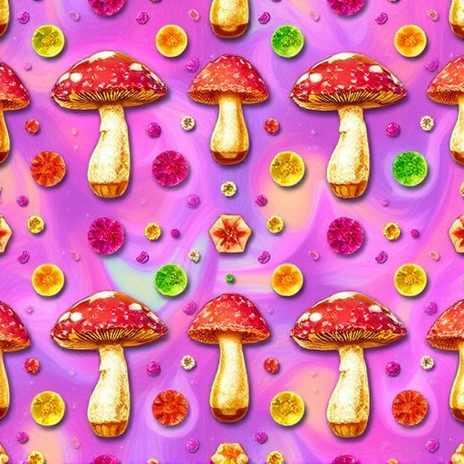 Artistic Magic Mushroom Gummies Patterns