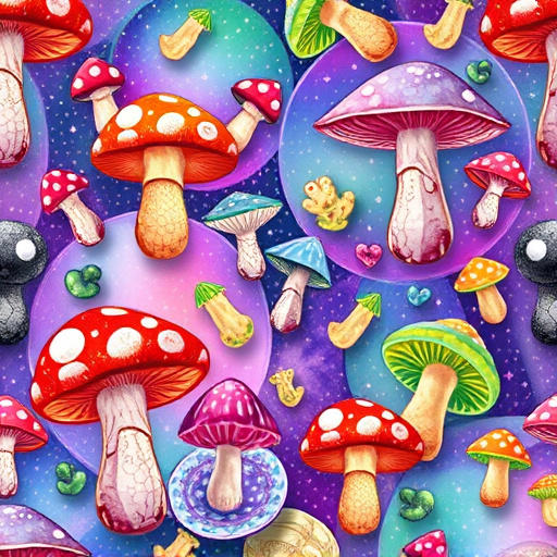 Artistic Magic Mushroom Gummies Patterns