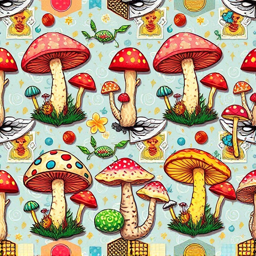 Artistic Magic Mushroom Gummies Patterns