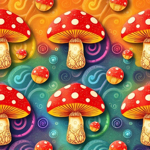 Artistic Magic Mushroom Gummies Patterns